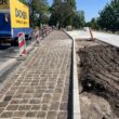 Postęp prac przy budowie zatoki autobusowej przy osiedlu “Potop” w Kołobrzegu