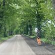 Uzupełnianie pobocza na drodze Wrzosowo – Skoczów